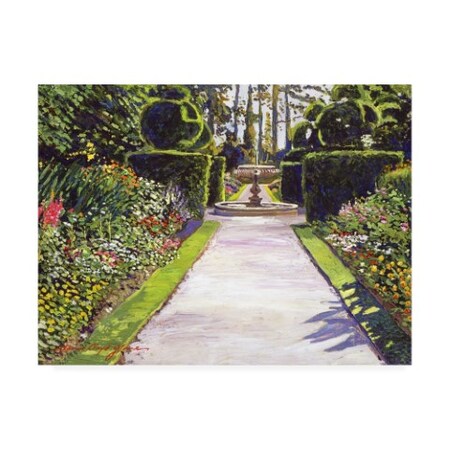Trademark Fine Art David Lloyd Glover 'Fountain Green' Canvas Art, 14x19 DLG00947-C1419GG